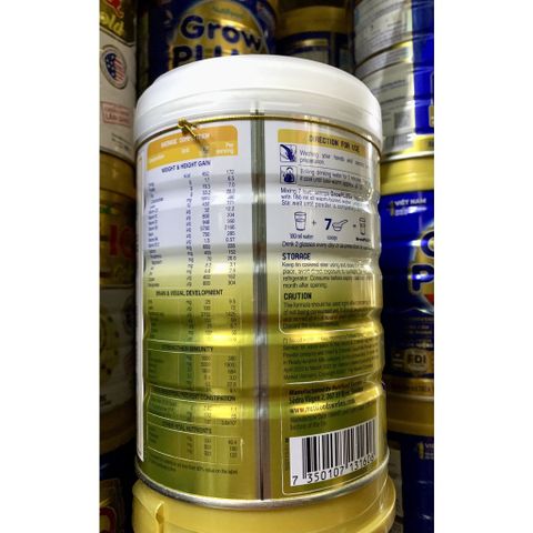  Sữa bột Nutifood Grow Plus+ vàng sữa non 1+ 850g 