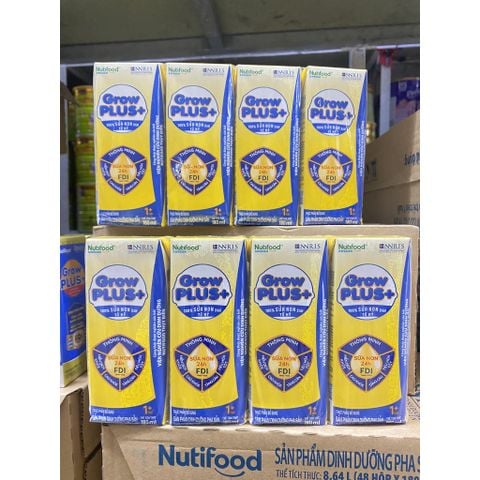  Thùng Sữa NutiFood GrowPlus+ Sữa Non - Vàng 180ml/110ml 