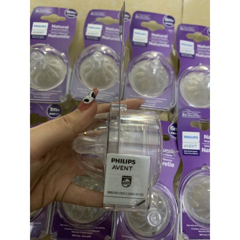  [MẪU MỚI] Cặp Núm Ti Bình Sữa Philips Avent Natural Cổ Rộng 