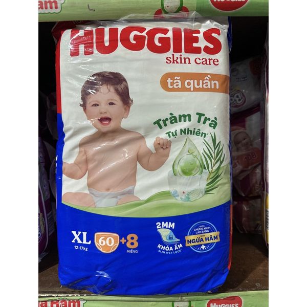  Tả Quần Huggies Size XL 62 Miếng Tràm Trà Tự Nhiên 