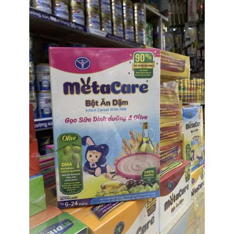  COMBO 2 HỘP BỘT ĂN DẶM METACARE GẠO SỮA DINH DƯỠNG&OLIVE 