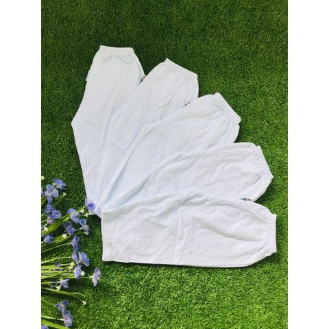  Set 5 quần dài FANY cotton trắng cho bé ( sơ sinh đến 40kg) 