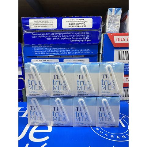  Lốc 4 hộp sữa TH True-milk 110ml ít đường 