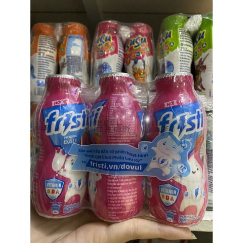  Lốc 6 Chai Sữa Chua Uống SuSu Vị Dâu 80ml 