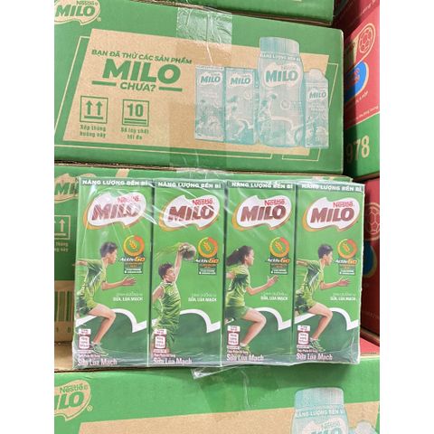  Lốc 4 hộp thức uống lúa mạch Milo Active Go 180ml 