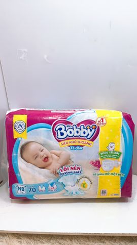  Tả Dán Sơ Sinh BOBBY Size Dưới 5KG 70 MIẾNG 
