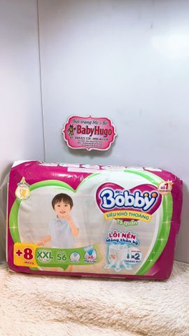  (tang 8 miếng) Tã quần BOBBY Size XXL 56 Miếng (12-25kg) 