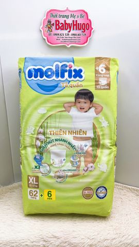  TÃ QUẦN MOLFIX SIZE L,XL,XXL 56 MIẾNG ( 6 MIẾNG TẶNG THÊM) 