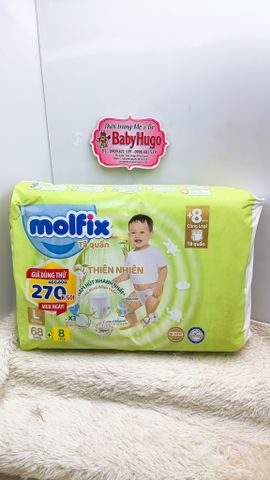  TÃ QUẦN MOLFIX SIZE L,XL,XXL 56 MIẾNG ( 6 MIẾNG TẶNG THÊM) 