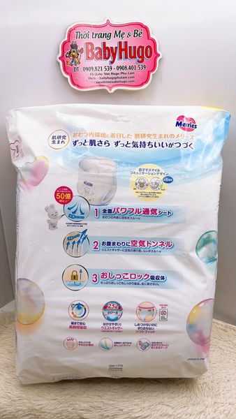  Tã quần Merries  size XL 50 Miếng 
