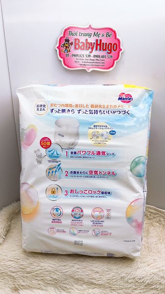  Tã quần Merries size L- 56 miếng (cho bé 9 - 14kg) 