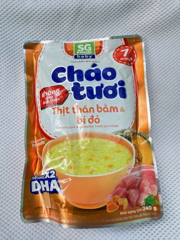  [CHÍNH HÃNG HÀNG CÔNG TY] Cháo tươi SG FOOD ăn dặm cho bé đủ vị KHÔNG CHẤT BẢO QUẢN 