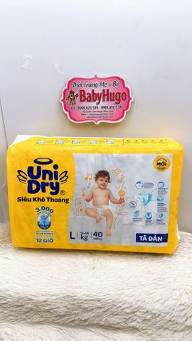  Tã dán Unidry Đủ size M42 / L38/ XL34 miếng 