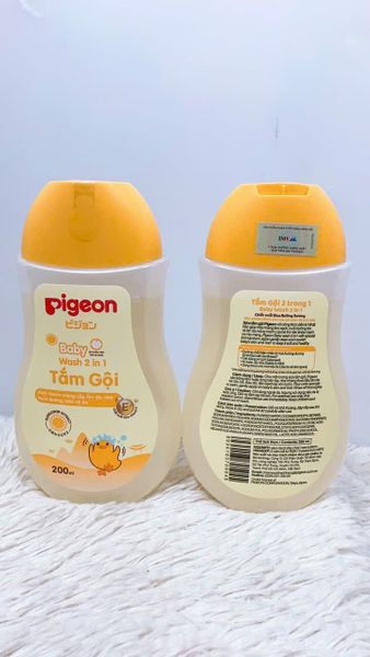  [MẪU MỚI] Sữa Tắm Gội Pigeon Cho Bé 200ml 