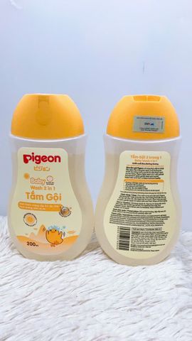  [MẪU MỚI] Sữa Tắm Gội Pigeon Cho Bé 200ml 