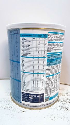  Sữa bột Nutren Junior Nestlé Thụy Sĩ 850gr 