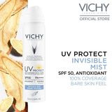  [HCM]Xịt chống nắng chống ô nhiễm Vichy Ideal Soleil Daily Mist SPF50 75ml 