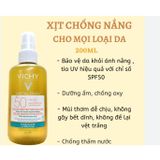  Xịt Chống Nắng Dưỡng Ẩm Vichy Capital Soleil Eau De Protection Solaire SPF50 200ml 