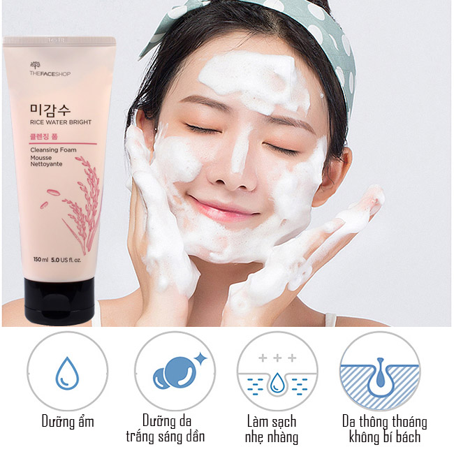 Hiệu quả sử dụng sữa rửa mặt gạo The Face Shop sau 4 tuần