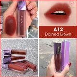  Son Kem Lì Black Rouge A12 Dashed Brown Nâu Gạch 4.5g 