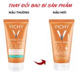  Kem Chống Nắng Cho Da Dầu, Không Nhờn Rít Vichy Ideal Soleil Mattifying Face Fluid Dry Touch SPF50+ 50ml 