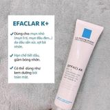  Kem Dưỡng Giảm Mụn Đầu Đen Mụn Cám Và Bóng Dầu La Roche Posay Effaclar K+ 40ml 