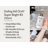  Sữa Dưỡng Thể Trắng Da Olay Super Bright Vitamin C + B3 210ml 