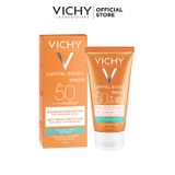  [HCM]Kem chống nắng không gây nhờn rít SPF 50 UVA +UVB Vichy Ideal Soleil Mattifying Face Fluid Dry Touch 50ml 