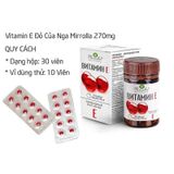  Viên Uống Vitamin E Đỏ của Nga Mirrolla 270mg 