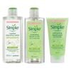 Combo Simple Làm Sạch & Cân Bằng Dịu Nhẹ Da Nhạy Cảm 3 Món