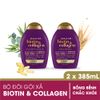  Bộ Gội Xả OGX Biotin & Collagen Làm Dày Tóc 2x385ml Biotin & Collagen Shampoo And Conditioner 