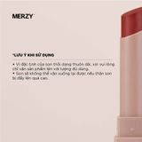  Son Thỏi Lì, Lên Màu Chuẩn, Mịn Mượt Nhẹ Môi Merzy Academia Cotton Lipstick 1.8g 