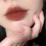  Son YSL The Slim Velvet Radical Màu 314 Limitless Cinnabar New (Bản Giới Hạn) – Đỏ Nâu Đất 