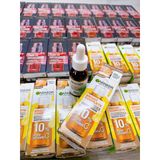  Serum Garnier 10% Vitamin C - Bright Complete Overnight Sáng Da Mờ Thâm Ban Đêm 30ml 