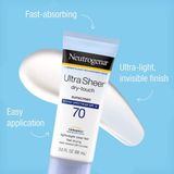  [Date 8/26] Kem Chống Nắng Neutrogena Ultra Sheer Dry Touch Sunscreen SPF70 88ml 