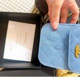 Túi gift Chnel vải denim logo thêu 21 x 14 x 8 cm fullbox 