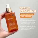  Serum Vitamin C Dưỡng Sáng Da Mờ Thâm Maxclinic Vita-10 Vital Ampoule 100ml 