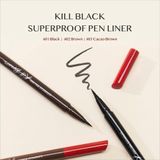  Kẻ Mắt Nước Clio Superproof Pen Liner Kill Black 
