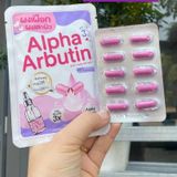  Bột Trắng Da Alpha Abutin Thái Lan Vĩ 10 Viên (Mẫu Mới) 