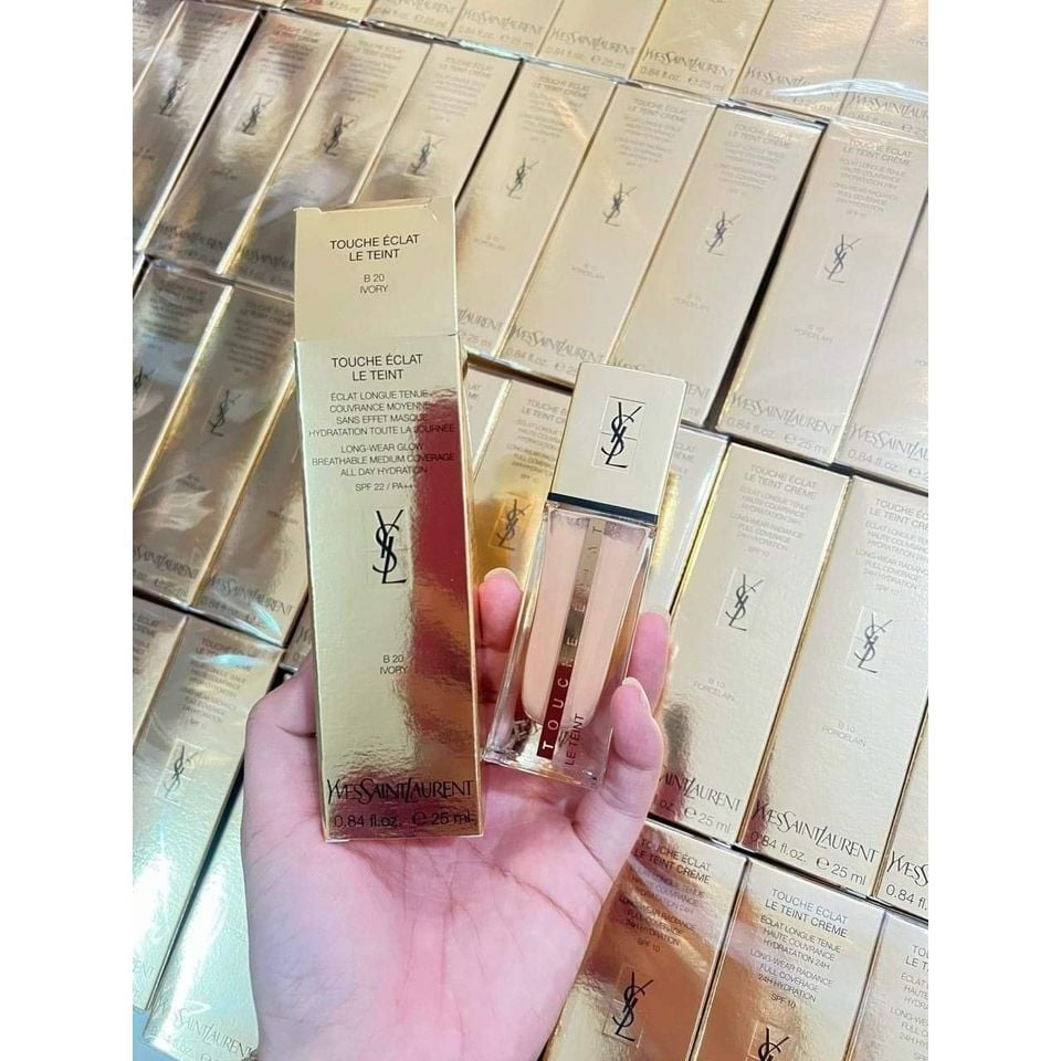 Kem Nền YSL Nắp Vàng Touche Eclat Le Teint Foundation Fullsize 30ml