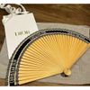  Quạt Cầm Tay DIOR Eventail Dioriviera Folding Fan Navy Black Sensu Novelty 2023 Fullbox 