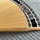  Quạt Cầm Tay DIOR Eventail Dioriviera Folding Fan Navy Black Sensu Novelty 2023 Fullbox 