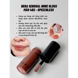  [Mini Fullbox 3ml] Son Kem Hera Sensual Spicy Nude Gloss Màu 462 Speechless 