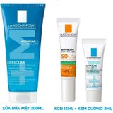  Set 3 Món La Roche-Posay Effaclar Foaming Gel Dành Cho Da Dầu Mụn 