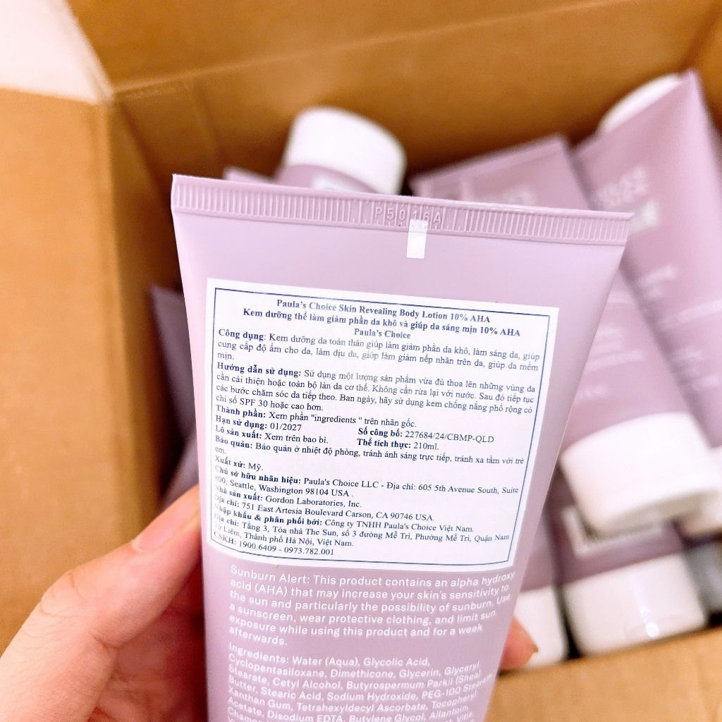  [HÀNG CÔNG TY ]Kem Dưỡng Body AHA 10%và BHA 2% 