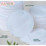  [Mẫu mới] Bông Tẩy Trang La Mer 201 Miếng Không Xơ Bông 100% Cotton 