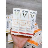  Kem Chống Nắng Vichy Chống Bụi Mịn Cho Da Dầu Mụn 50ml 