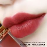  [Fullbox] Son Kem Tom Ford Liquid Lip Luxe Matte Màu124 Secret Rendezvous - Đỏ Lạnh 