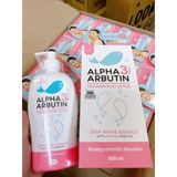  Sữa Dưỡng Thể Alpha Arbutin Collagen Lotion 3 Plus 500ml Thái Lan 