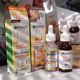  Serum Garnier Bright Complete 30x Vitamin C Tăng Cường Sáng Da Mờ Thâm 30ml 